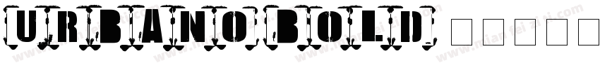 urbano bold字体转换